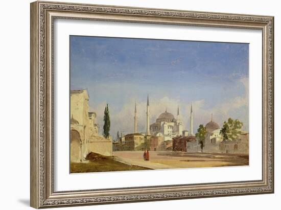 Hagia Sophia, Constantinople, 1843-Ippolito Caffi-Framed Giclee Print