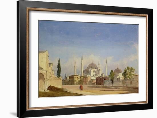 Hagia Sophia, Constantinople, 1843-Ippolito Caffi-Framed Giclee Print