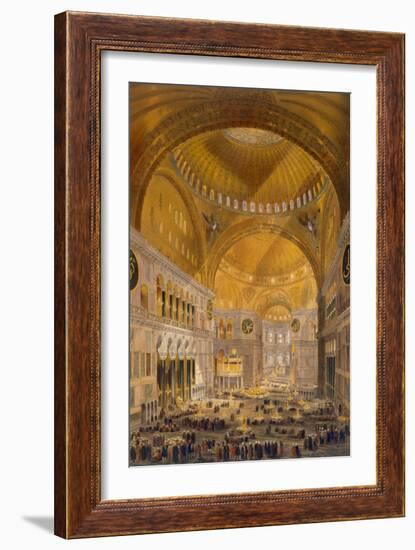 Hagia Sophia, Constantinople, 1852-Gaspard Fossati-Framed Giclee Print