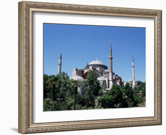 Hagia Sophia, Originally a Church, Then a Mosque, Unesco World Heritage Site, Istanbul, Turkey-R H Productions-Framed Photographic Print