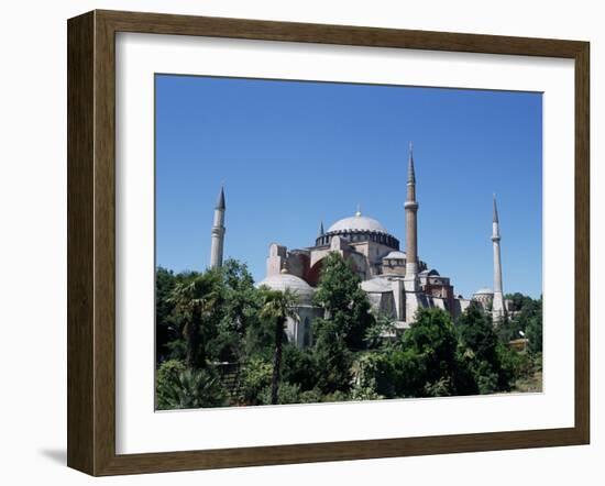 Hagia Sophia, Originally a Church, Then a Mosque, Unesco World Heritage Site, Istanbul, Turkey-R H Productions-Framed Photographic Print