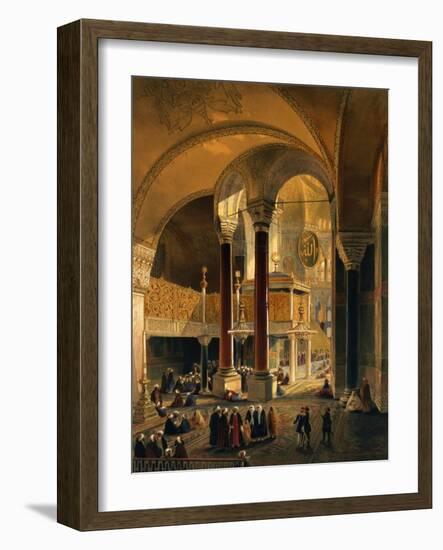 Hagia Sophia Plate 8: the Imperial Gallery and Box-Gaspard Fossati-Framed Giclee Print