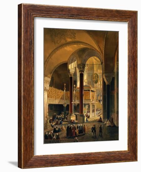 Hagia Sophia Plate 8: the Imperial Gallery and Box-Gaspard Fossati-Framed Giclee Print