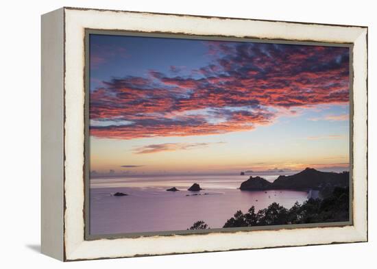 Hahei Beach at Sunrise, Coromandel Peninsula, North Island, New Zealand-Ian Trower-Framed Premier Image Canvas