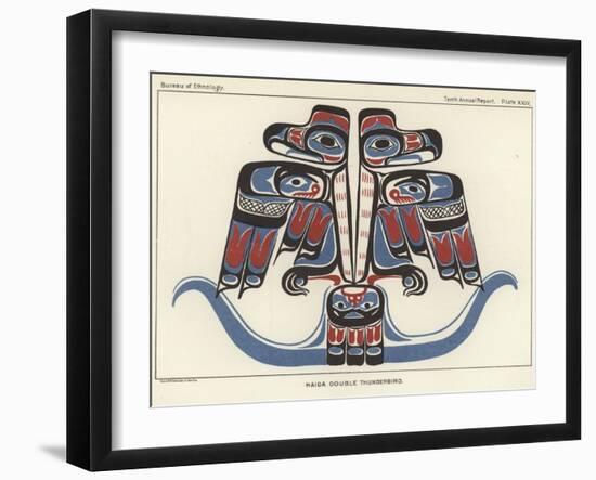 Haida Double Thunderbird-null-Framed Giclee Print