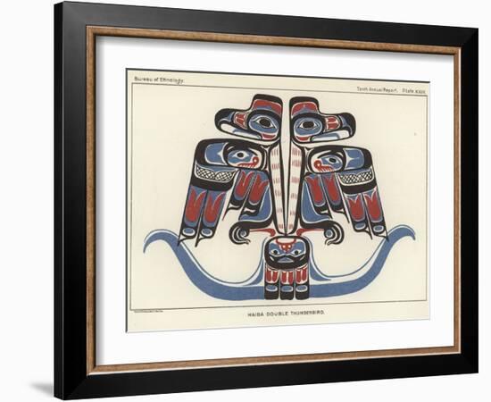 Haida Double Thunderbird-null-Framed Giclee Print