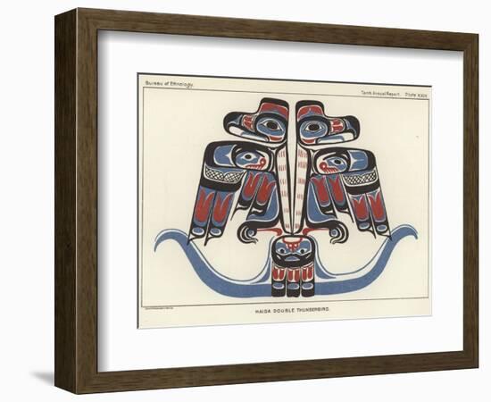 Haida Double Thunderbird-null-Framed Giclee Print