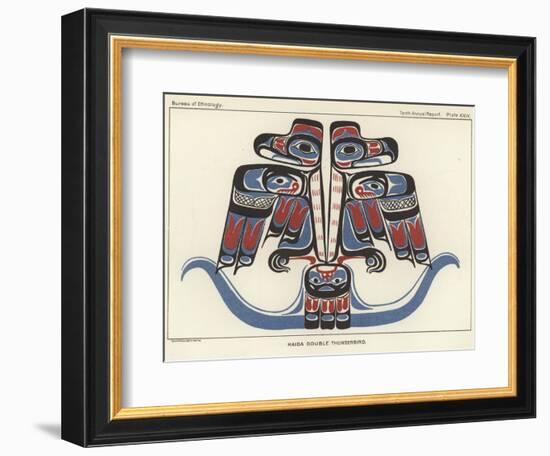 Haida Double Thunderbird-null-Framed Giclee Print