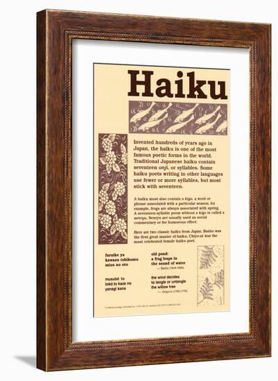Haiku-null-Framed Art Print
