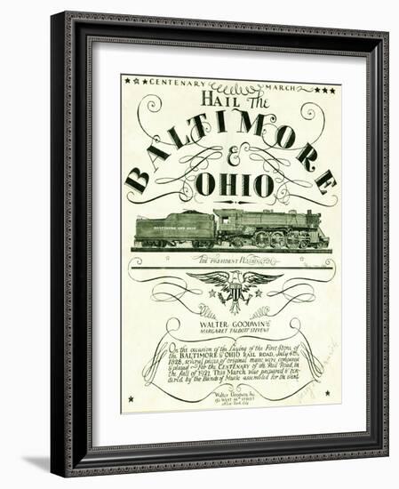 Hail the Baltimore and Ohio-null-Framed Giclee Print