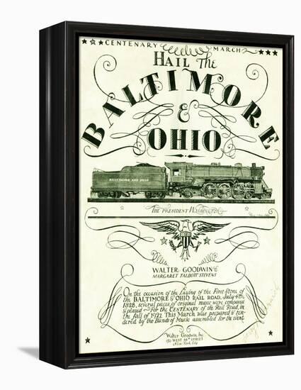 Hail the Baltimore and Ohio-null-Framed Premier Image Canvas