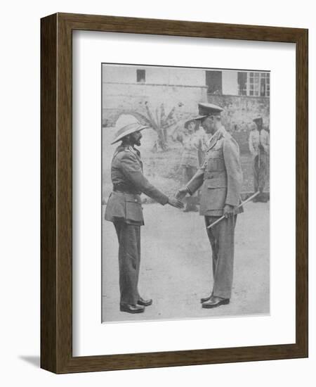 'Haile Selassie and General Cunningham', 1941-Unknown-Framed Photographic Print