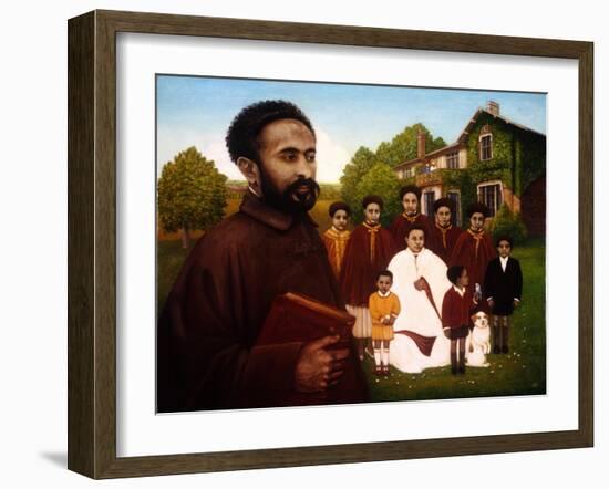 Haile Selassie in Exile, 1987-Frances Broomfield-Framed Giclee Print