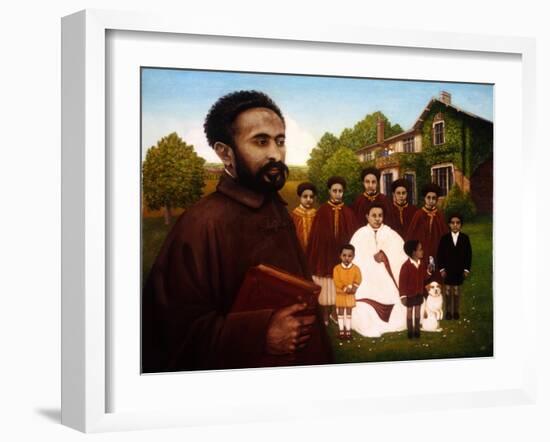 Haile Selassie in Exile, 1987-Frances Broomfield-Framed Giclee Print