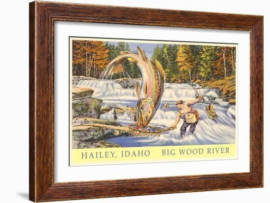 Hailey, Idaho, Big Wood River-null-Framed Art Print