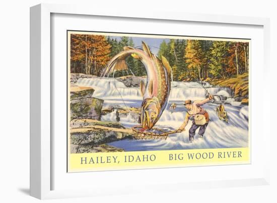 Hailey, Idaho, Big Wood River-null-Framed Art Print