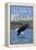 Haines, Alaska, Eagle Fishing-Lantern Press-Framed Stretched Canvas