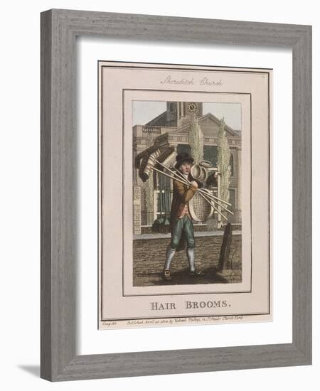 Hair Brooms, Cries of London, 1804-William Marshall Craig-Framed Giclee Print