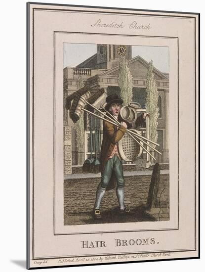 Hair Brooms, Cries of London, 1804-William Marshall Craig-Mounted Giclee Print