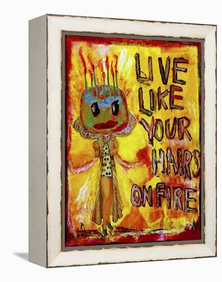 Hair on Fire-Jennie Cooley-Framed Premier Image Canvas