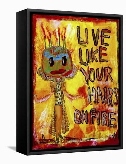 Hair on Fire-Jennie Cooley-Framed Premier Image Canvas