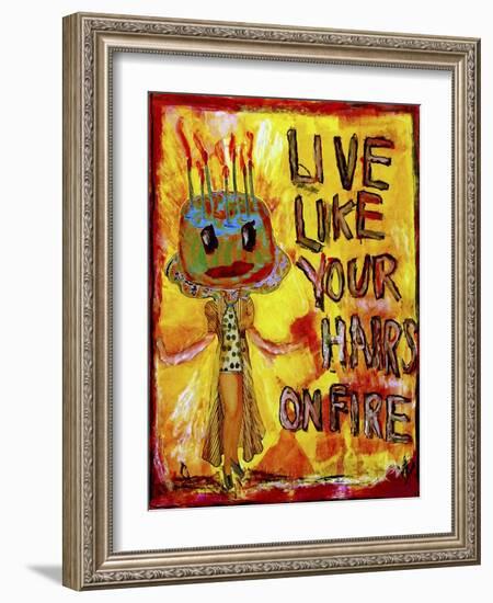 Hair on Fire-Jennie Cooley-Framed Giclee Print