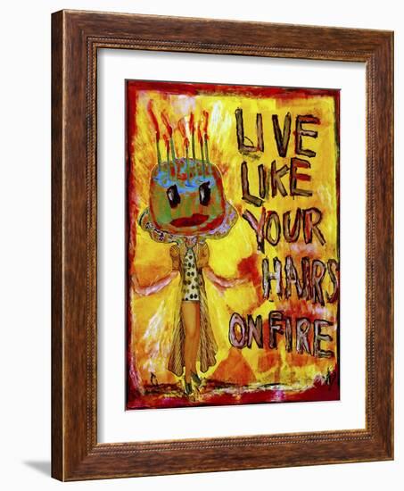 Hair on Fire-Jennie Cooley-Framed Giclee Print