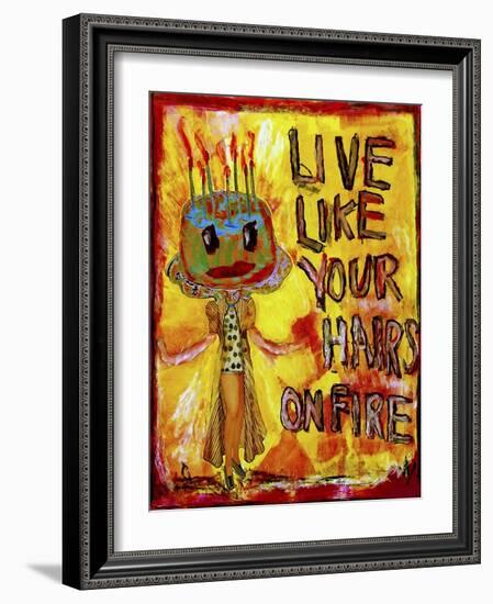 Hair on Fire-Jennie Cooley-Framed Giclee Print