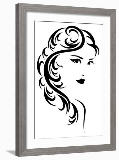 Hair Style Design-Cattallina-Framed Art Print