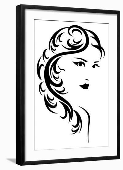 Hair Style Design-Cattallina-Framed Art Print