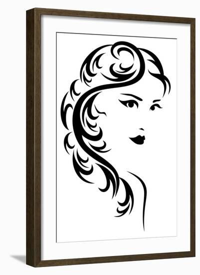 Hair Style Design-Cattallina-Framed Art Print