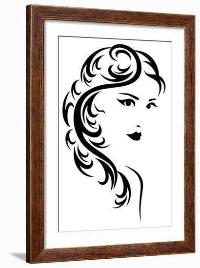 Hair Style Design-Cattallina-Framed Art Print