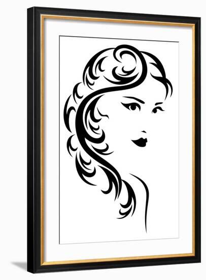 Hair Style Design-Cattallina-Framed Art Print