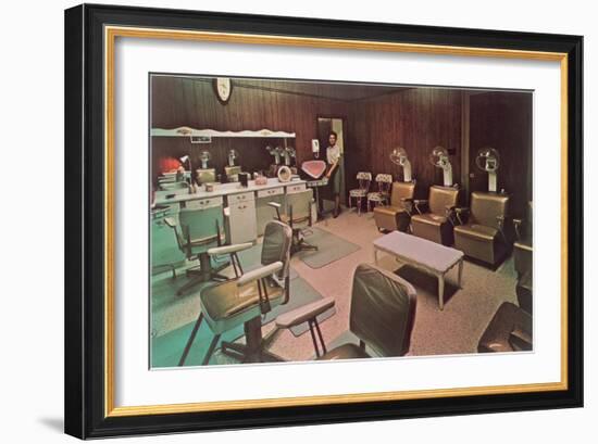 Hair Styling Salon-null-Framed Art Print