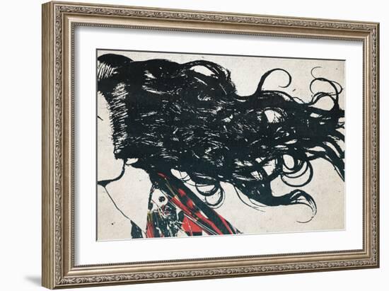 Hair-Alex Cherry-Framed Art Print