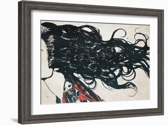 Hair-Alex Cherry-Framed Art Print