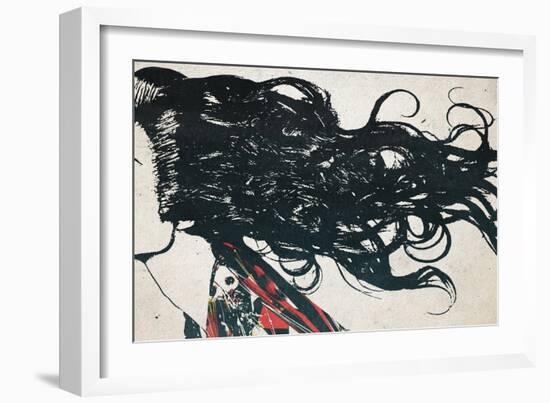 Hair-Alex Cherry-Framed Art Print