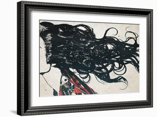 Hair-Alex Cherry-Framed Art Print