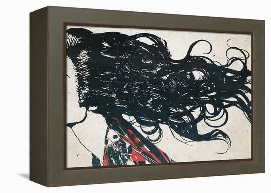 Hair-Alex Cherry-Framed Stretched Canvas