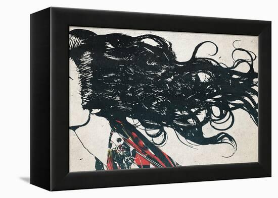 Hair-Alex Cherry-Framed Stretched Canvas