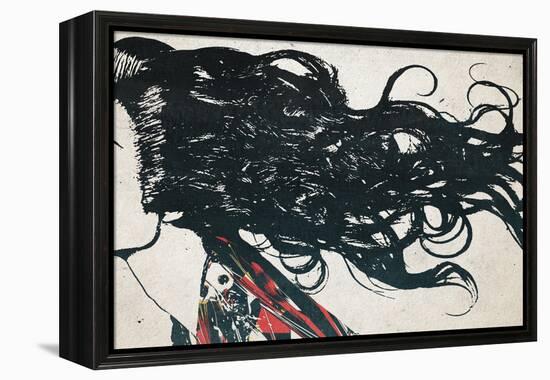 Hair-Alex Cherry-Framed Stretched Canvas