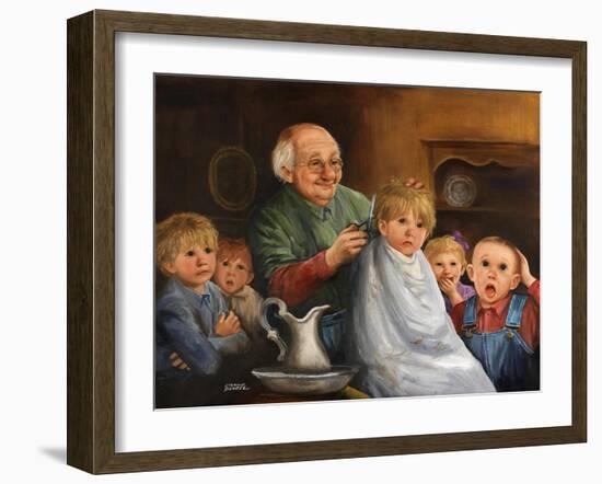 Haircut-Dianne Dengel-Framed Giclee Print