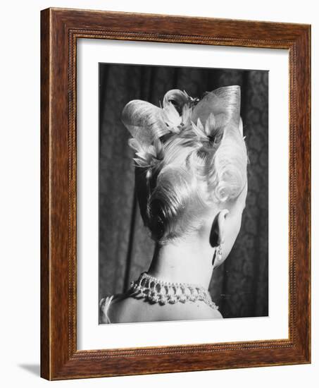 Hairdo "Pink Ice", 1950-null-Framed Photographic Print