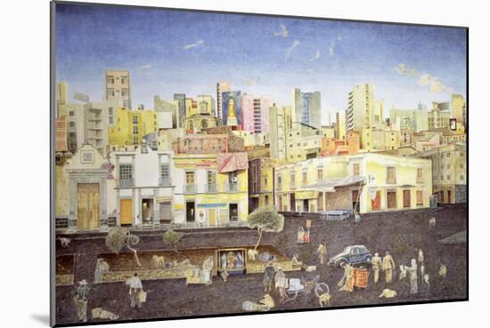 Hairdresser in the Plaza Roldan, 2001-James Reeve-Mounted Giclee Print