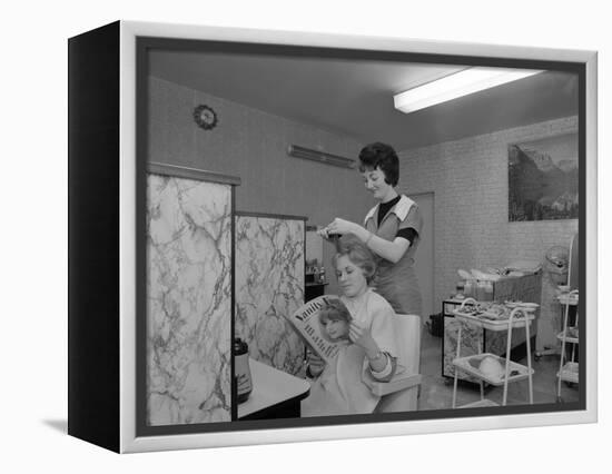 Hairdressing Salon, Armthorpe, Near Doncaster, South Yorkshire, 1964-Michael Walters-Framed Premier Image Canvas