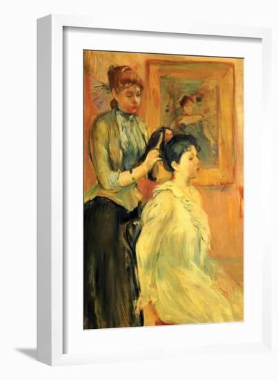 Hairstyle-Berthe Morisot-Framed Art Print