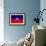 Haiti Flag Design with Wood Patterning - Flags of the World Series-Philippe Hugonnard-Framed Art Print displayed on a wall