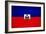 Haiti Flag Design with Wood Patterning - Flags of the World Series-Philippe Hugonnard-Framed Art Print