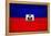 Haiti Flag Design with Wood Patterning - Flags of the World Series-Philippe Hugonnard-Framed Stretched Canvas