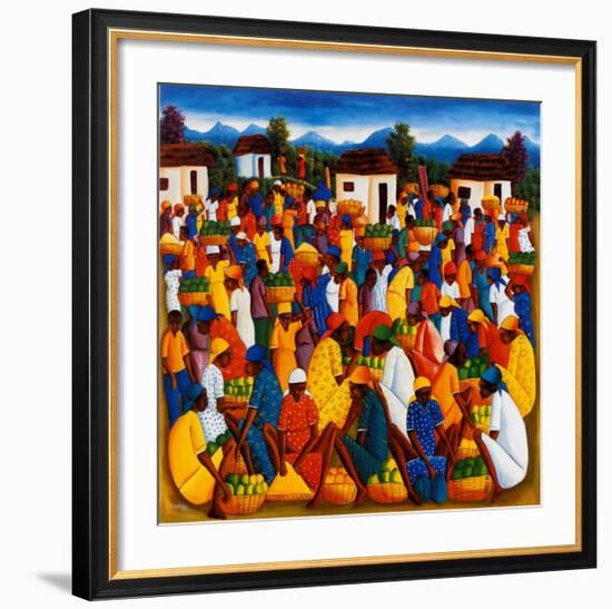 Haitian Art-Andre Pierre-Framed Art Print